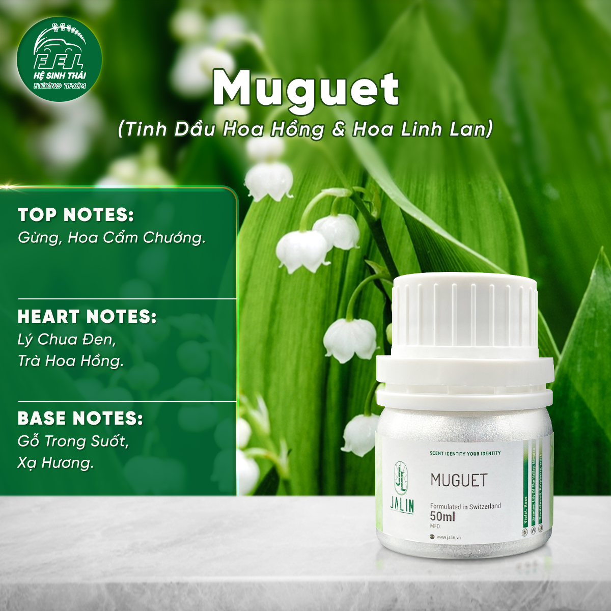 Muguet (Tinh Dầu Hoa Hồng & Hoa Linh Lan)