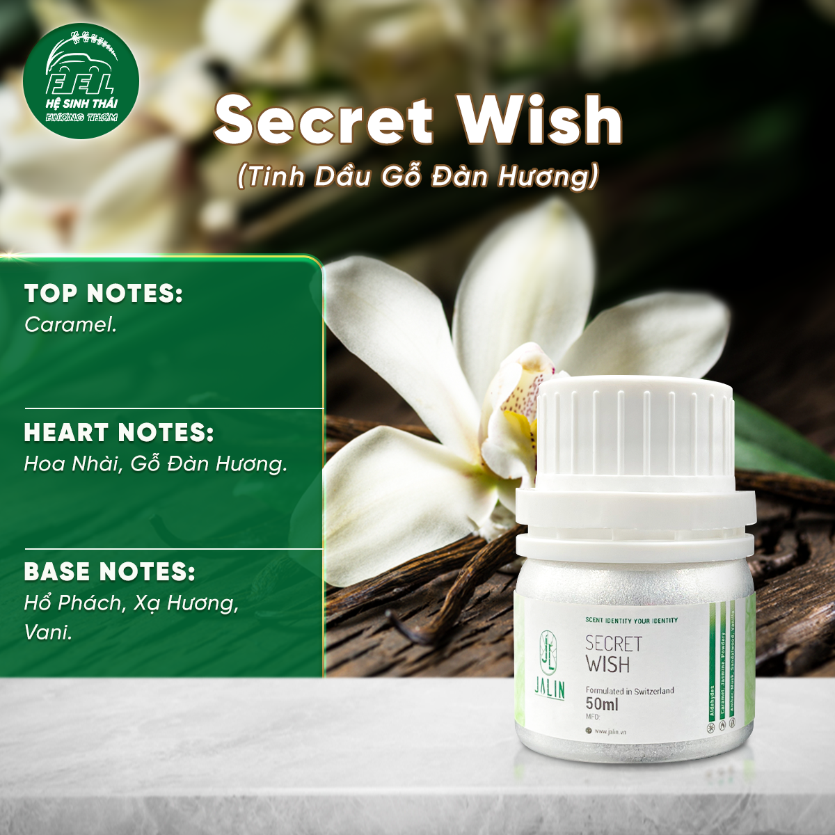 Secret Wish (Tinh Dầu Gỗ Đàn Hương)